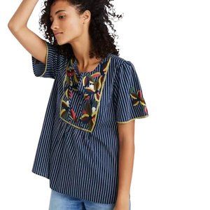 Madewell Embroidered Fable Top